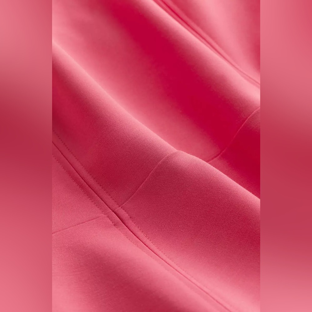 H&M *NWT* Sleeveless Pink Fit-and-Flare Dress Size XS - Picture 6 of 9